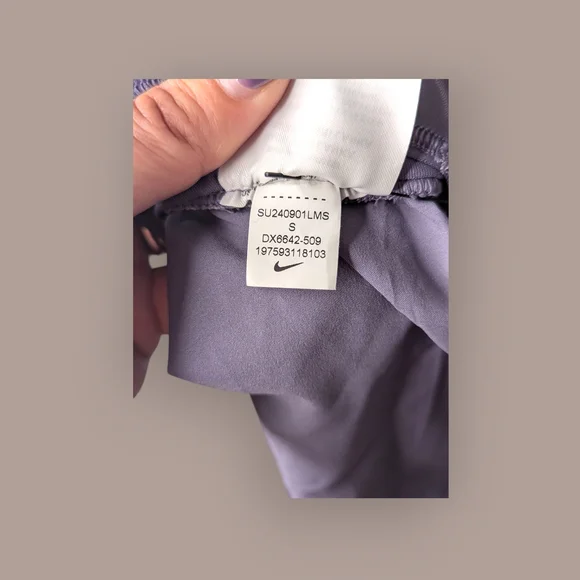 Nike One Dri-FIT Ultra High Waisted 3" Training Shorts Daybreak Purple Small NWT - Picture 7 of 14